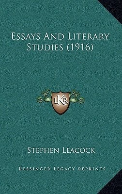 Essays And Literary Studies (1916)