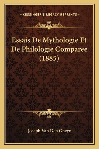 Essais De Mythologie Et De Philologie Comparee (1885) (French Edition)