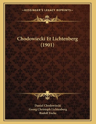 Chodowiecki Et Lichtenberg (1901) (French Edition)