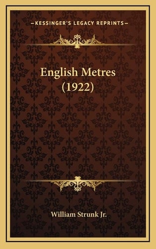English Metres (1922)
