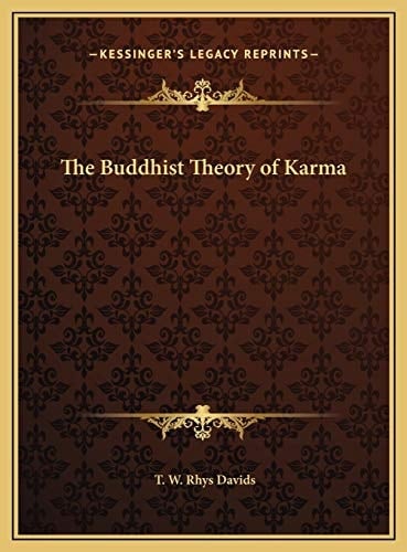 The Buddhist Theory of Karma