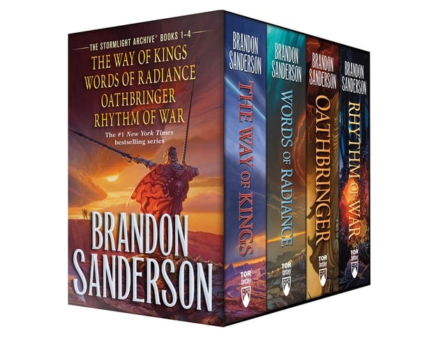 Stormlight Archives Hc Box Set 1-4 The Way of Kings, Words of Radiance, Oathbringer, Rhythm of War