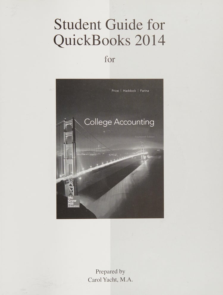 Student Guide for QuickBooks 2014 with Templates