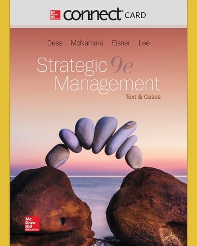Connect Access Code Card for Strategic Management: Text and Cases