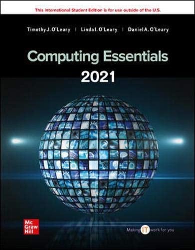 Computing Essentials Making IT Work for You : Introductory 2021