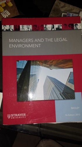 Managers and the Legal Environment