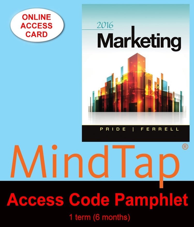 MindTap access code for Pride/Ferrell's Marketing 2016, 18th Edition