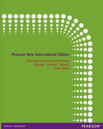 The Legal Environment of Business