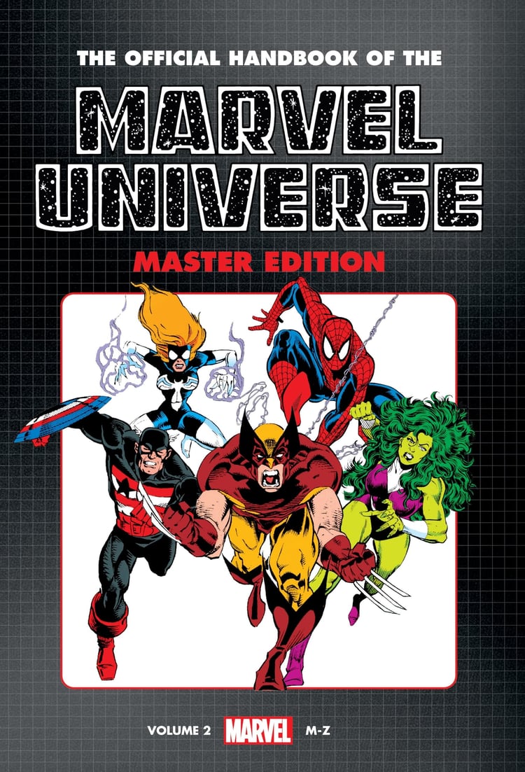 Official Handbook of the Marvel Universe: Master Edition Omnibus Vol. 2 Heroes Cover