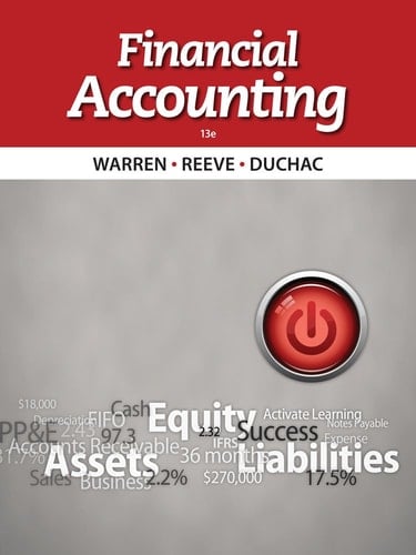 Bundle: Financial Accounting, 13th + Cengage Learning Write Experience 2.0 Powered by MyAccess (180 Day Access) Printed Access Card