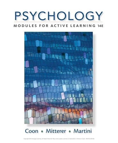 Psychology: Modules for Active Learning