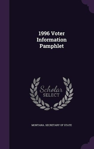 1996 Voter Information Pamphlet