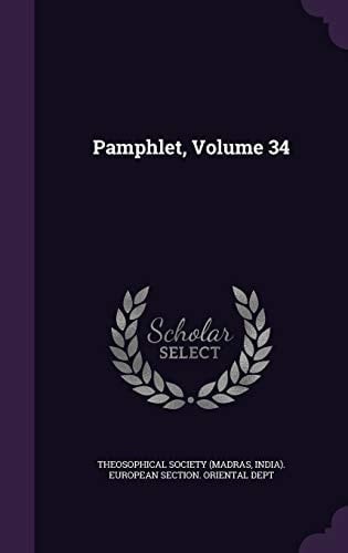 Pamphlet, Volume 34