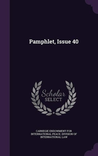 Pamphlet, Issue 40