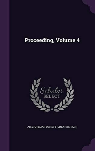 Proceeding, Volume 4