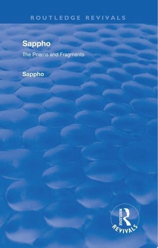 Revival: Sappho - Poems and Fragments (1926)