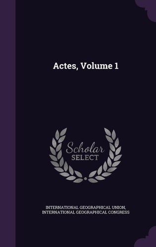 Actes, Volume 1