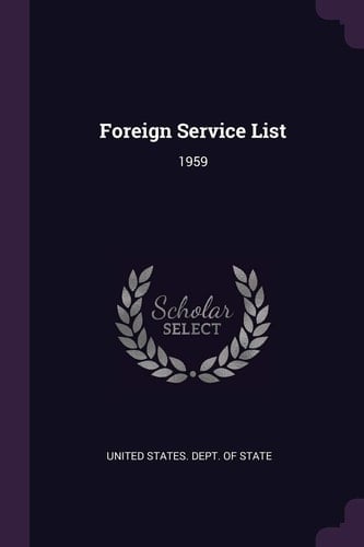 Foreign Service List 1959