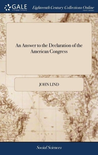 An Answer to the Declaration of the American Congress
