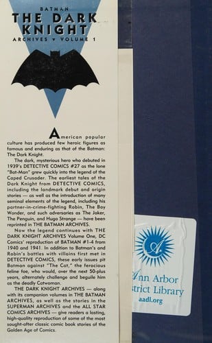 Batman The Dark Knight Archives Vol. 6