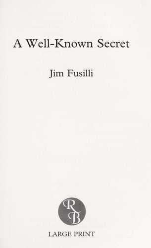A Well-Known Secret [Large Print]