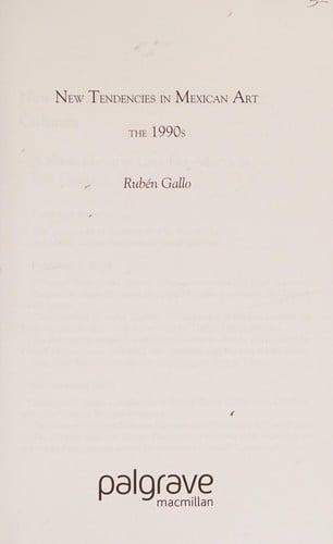 New tendencies in Mexican art: the 1990s