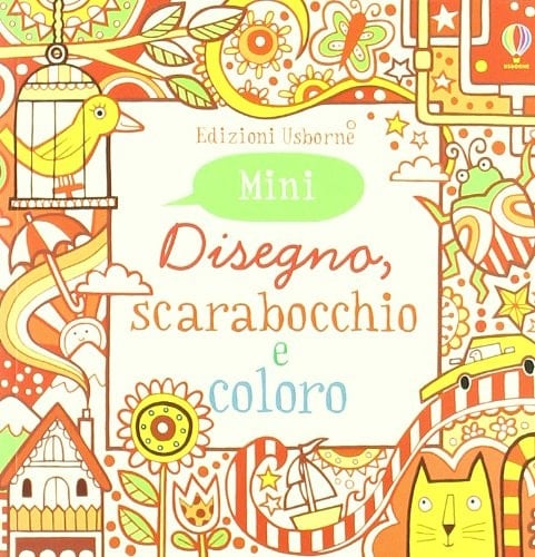 Disegno, scarabocchio e coloro. Mini. Rosso. Ediz. illustrata