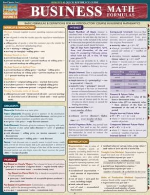 Business Math Formulas
            
                Quickstudy Business