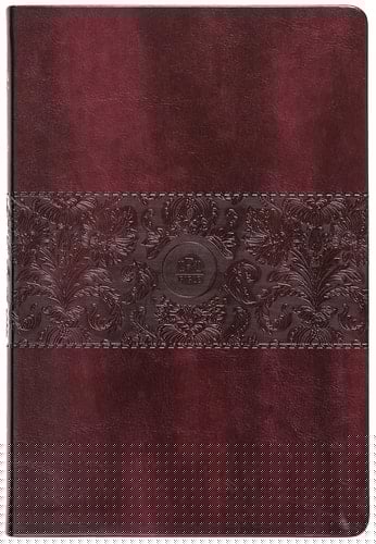 The Passion Translation New Testament (2020 Edition) Large Print Burgundy With Psalms, Proverbs and Song of Songs