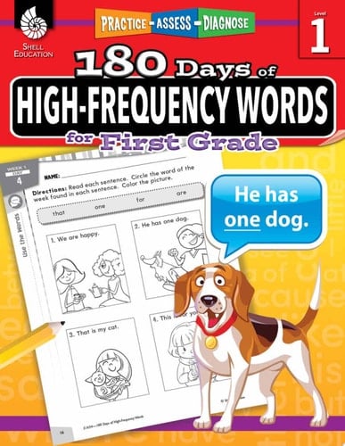 180 Days: High-Frequency Words for First Grade Practice, Assess, Diagnose