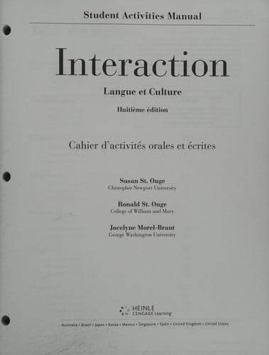 Interaction - Langue et Culture