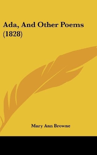 ADA, and Other Poems (1828)