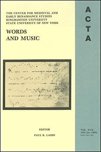 ACTA Volume #17 Words and Music