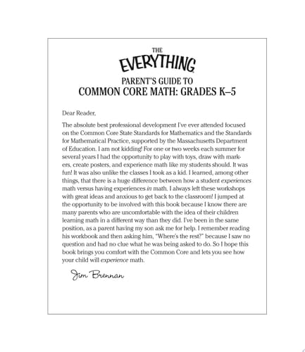 The Everything Parent's Guide to Common Core Math Grades K-5