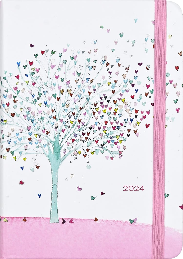2024 Tree of Hearts Weekly Planner (16 months, Sept 2023 to Dec 2024)