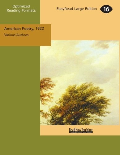 American Poetry 1922 A Miscellany