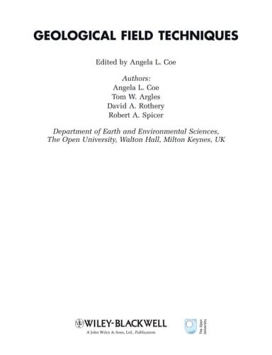 Geological Field Techniques