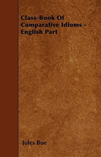 Class-Book of Comparative Idioms - English Part