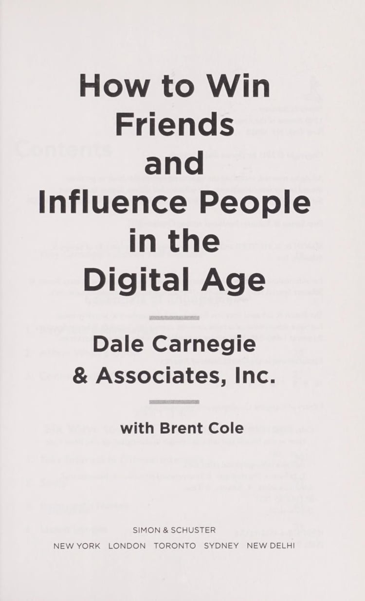 How to Win Friends and Influence People in the Digital Age
