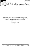 Africa in the Doha Round Dealing with Preference Erosion and Beyond