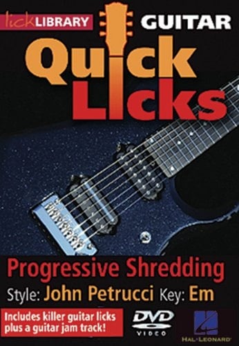 Progressive Shredding - Quick Licks : Style: John Petrucci; Key: Em