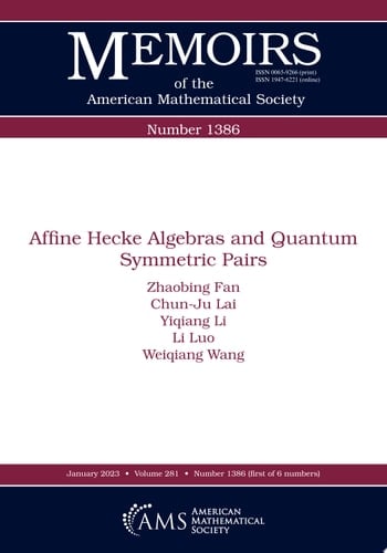 Affine Hecke Algebras and Quantum Symmetric Pairs