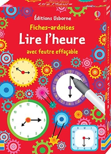 Lire l'heure Avec feutre effaçable