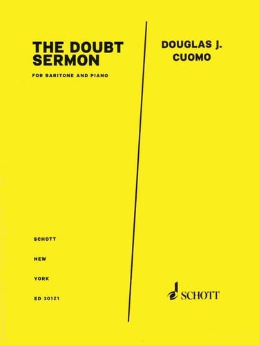 The Doubt Sermon from Doubt Baritone and Piano