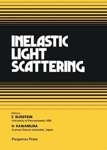 Inelastic Light Scattering Proceedings of the 1979 US-Japan Seminar held at Santa Monica, California, USA, 22-25 January 1979
