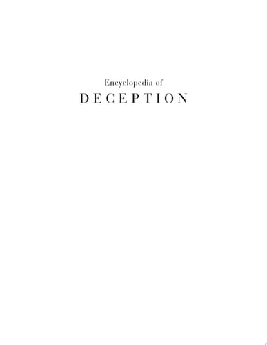 Encyclopedia of Deception