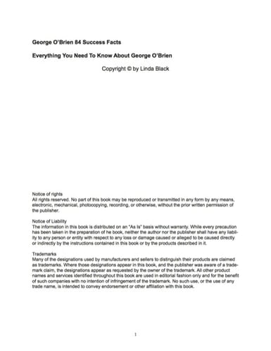 George O'Brien 84 Success Facts - Everything you need to know about George O'Brien