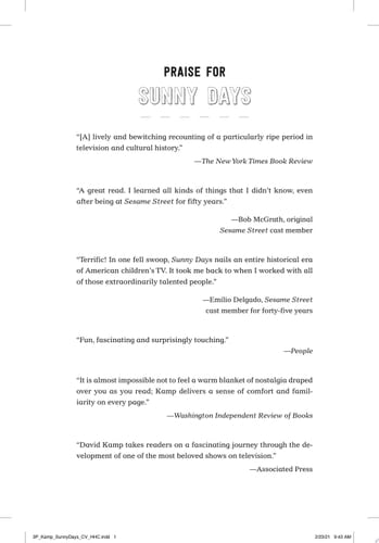 Sunny Days The Children's Television Revolution That Changed America