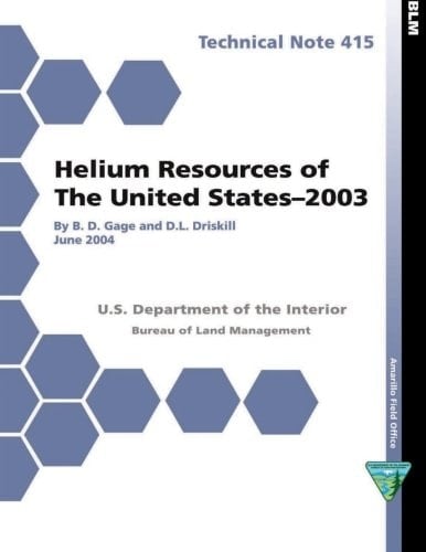 Helium Resources of the United States- 2003 Technical Note 415
