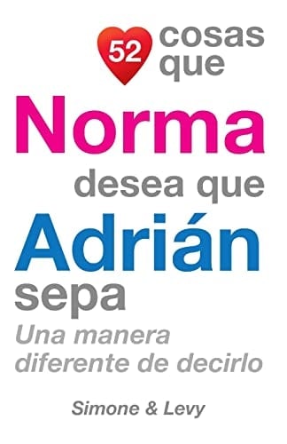 52 Cosas Que Norma Desea Que Adrián Sepa Una Manera Diferente de Decirlo